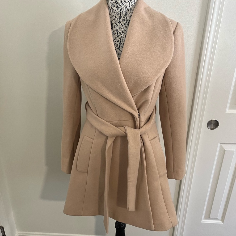 Stylish Tan Belted ASOS Coat